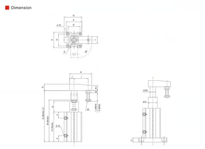Enerpacのアルミ合金の振動クランプ ピストン空気シリンダー自動クランプ